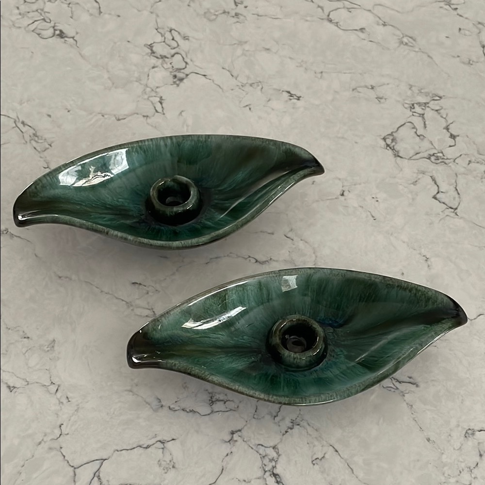 Blue Mountain Pottery Candle Holders
